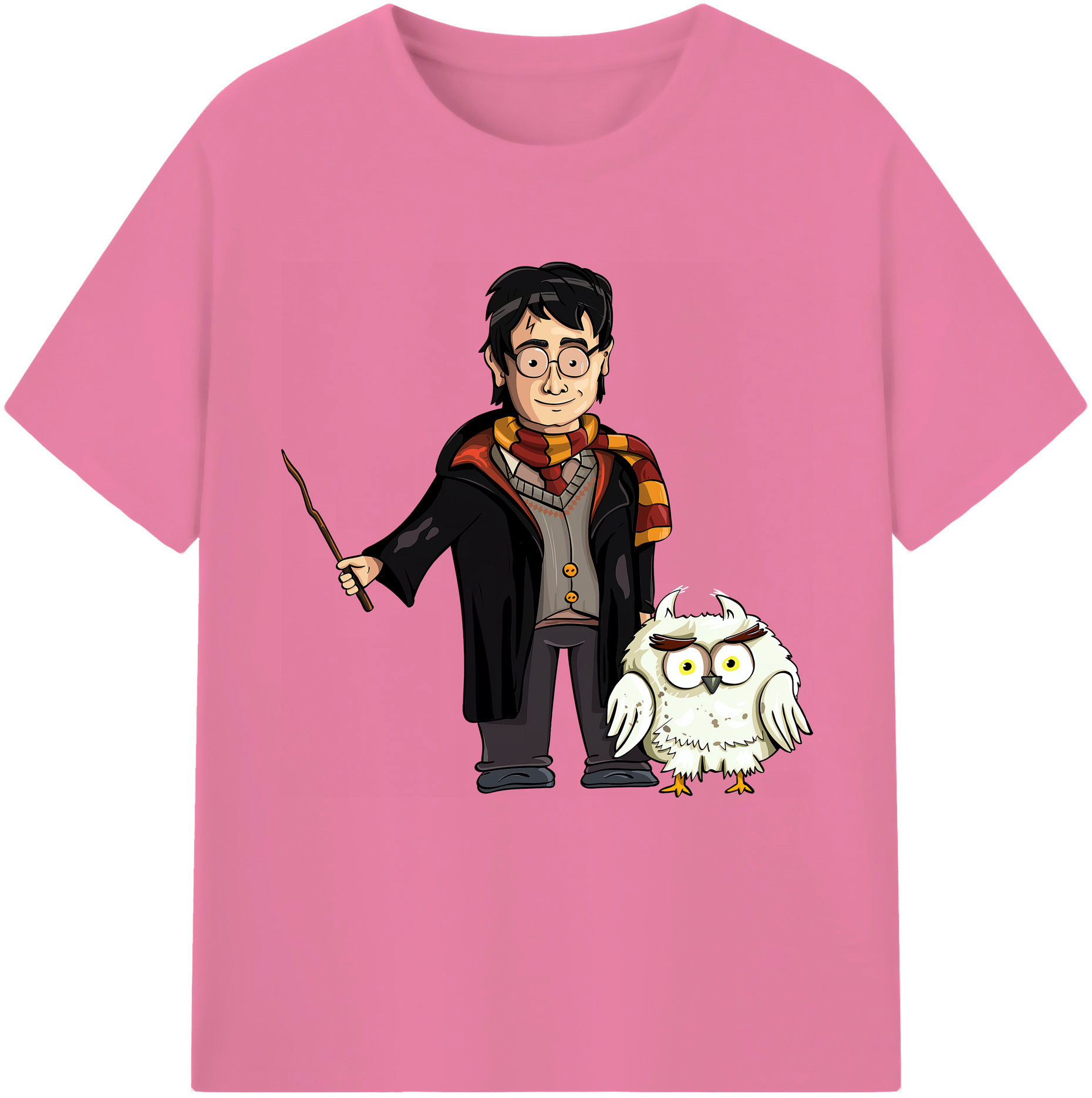 （画像用） Harry Potter ハリー・ポッターシリーズ 綿100％半袖Tシャツ（フロントプリント）